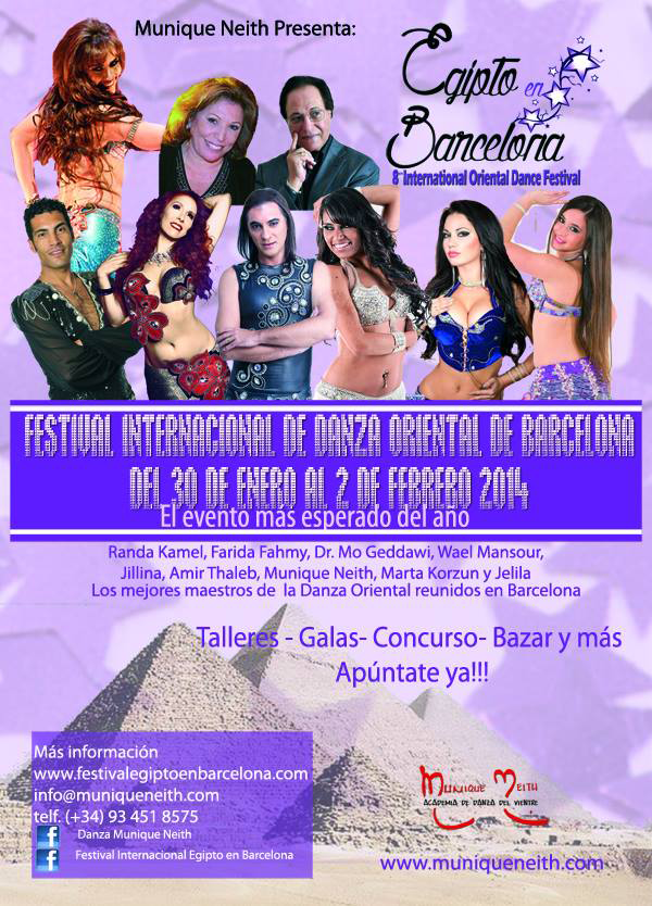Internationales orientalisches Tanzfestival in Barcelona organisiert von Munique Neith