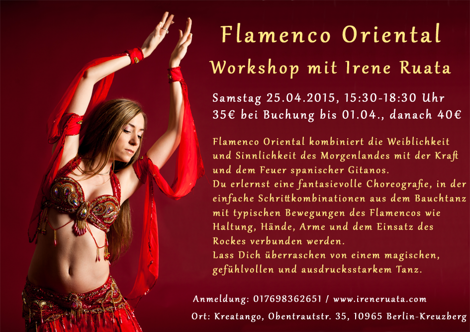 Workshop Flamenco Oriental mit Irene Ruata in Berlin-Kreuzberg