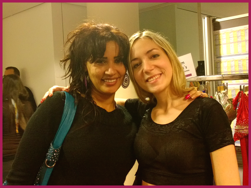 Irene Ruata beim Bauchtanz-Kurs mit Randa Kamel