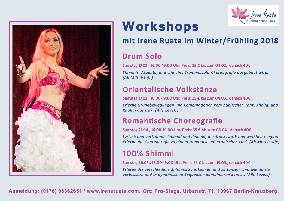 Workshops mit Irene Ruata in Berlin-Kreuzberg
