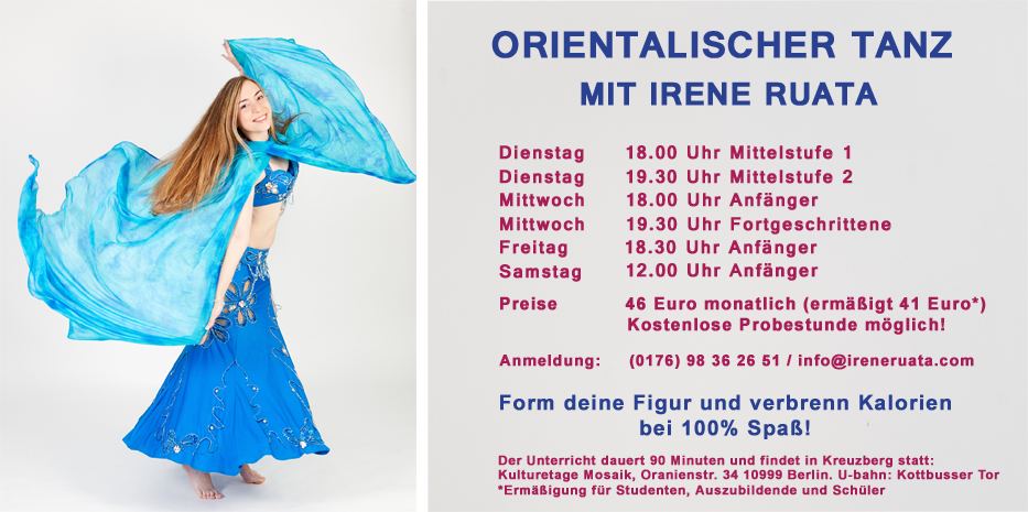 Bauchtanz-Kursangebot im Irene Ruata Dance Studio in Berlin-Kreuzberg