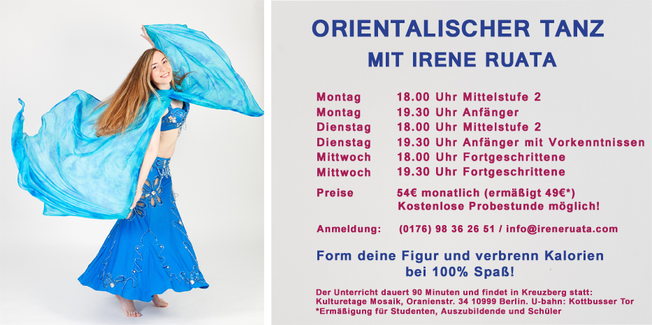 Bauchtanz-Kursangebot im Irene Ruata Dance Studio in Berlin-Kreuzberg